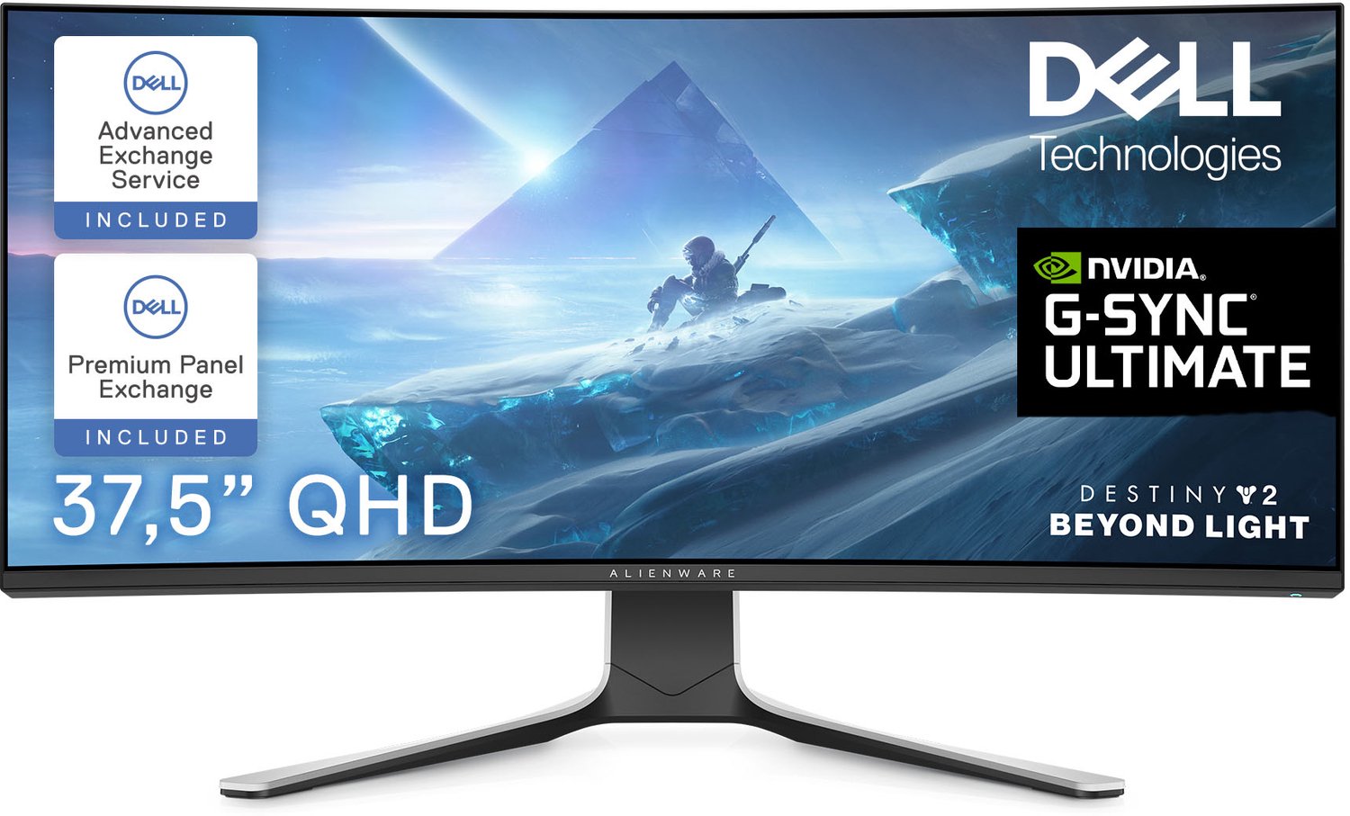 Bol.com Alienware AW3821DW - Ultrawide Nano IPS Gaming Monitor - 144hz - 38 inch aanbieding