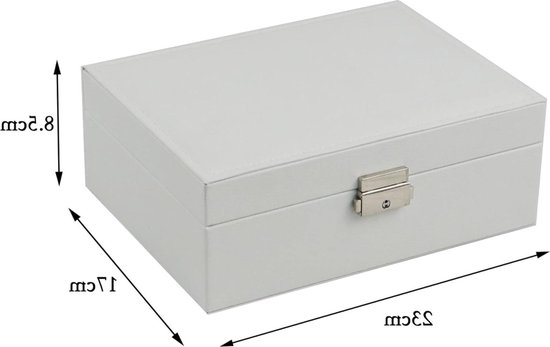 SONGMICS Sieradendoos, Juwelendoos voor op reis, mini juwelendoos