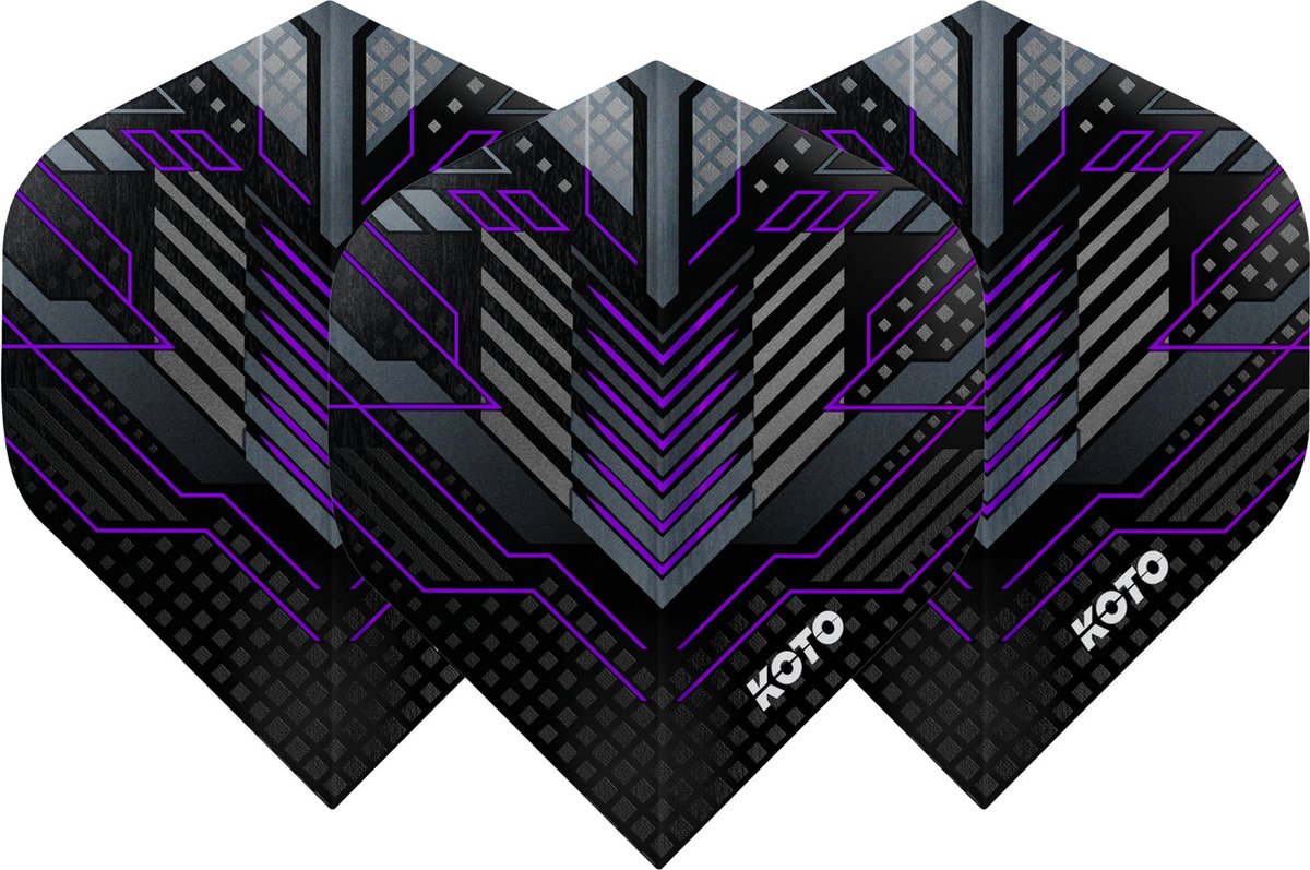 KOTO ZIZ-Matrix NO2 Purple - Dart Flights