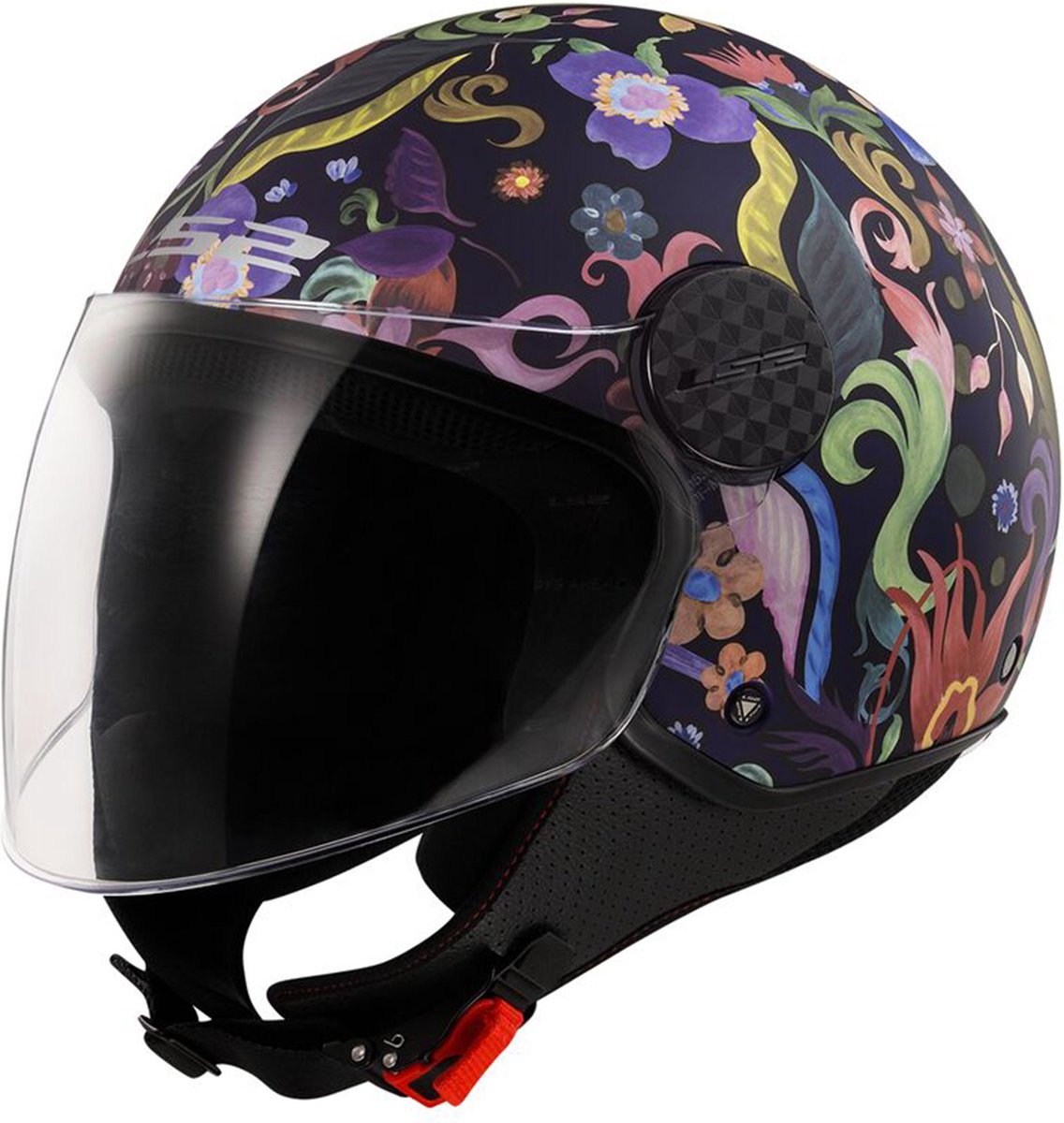 LS2 Helm Sphere Lux II Bloom OF558 blauw / roze maat S