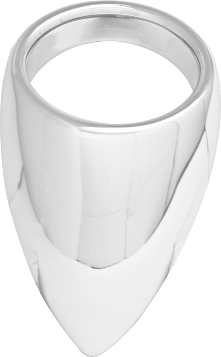Black Label - Teardrop Cockring - Stimuleert de Prostaat - RVS - Diameter 55 mm