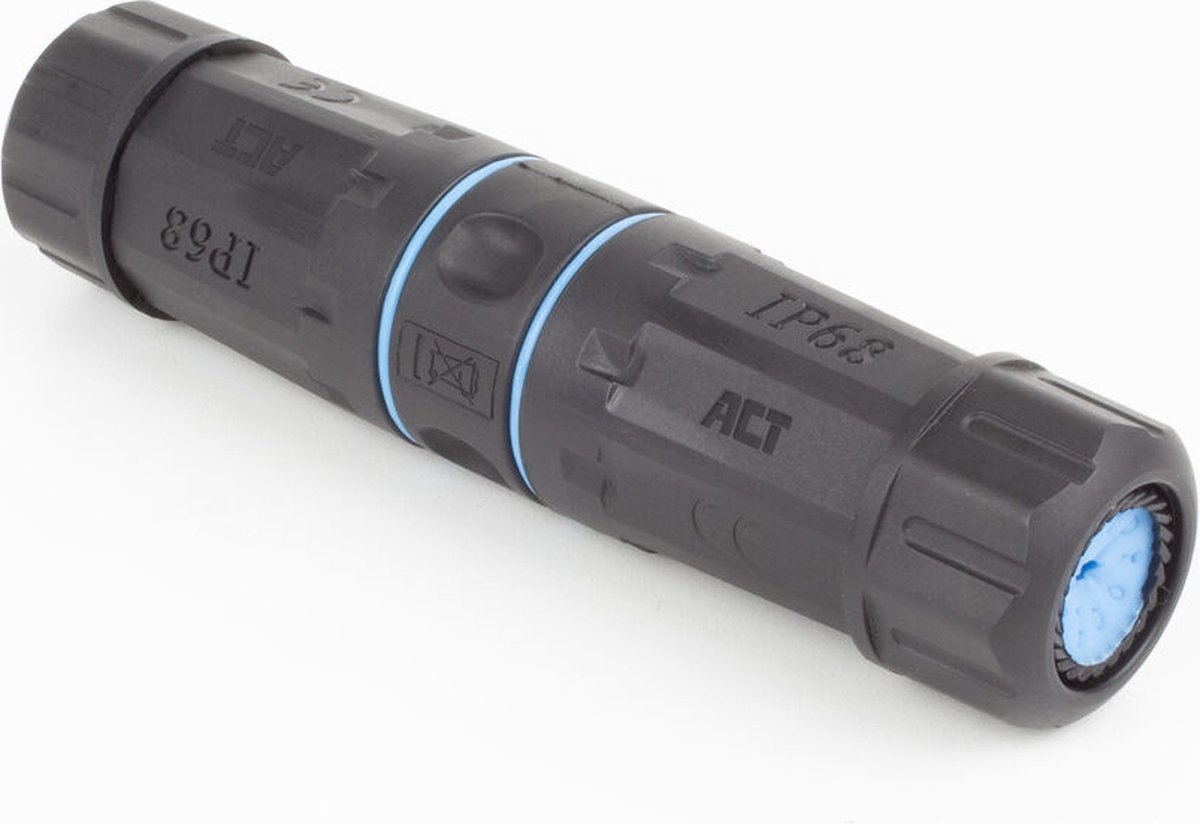 ACT Outdoor CAT6A koppelstuk voor netwerkkabels, IP68 SD6521