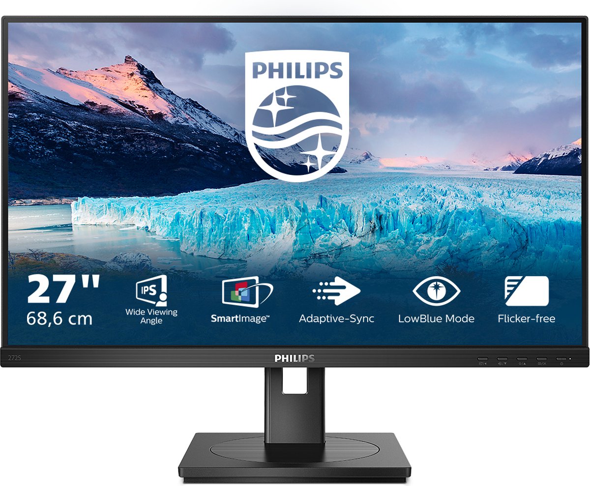 Philips MMD 272S1M/00 68,6 cm (27") 1920 x 1080 Pixels Full HD LCD Zwart