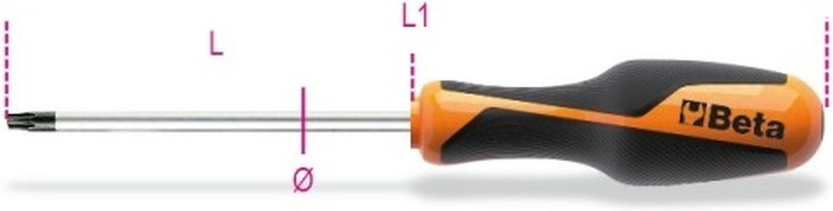 Merkloos Torx Schroevendraaier T7 - 50mm Lengte
