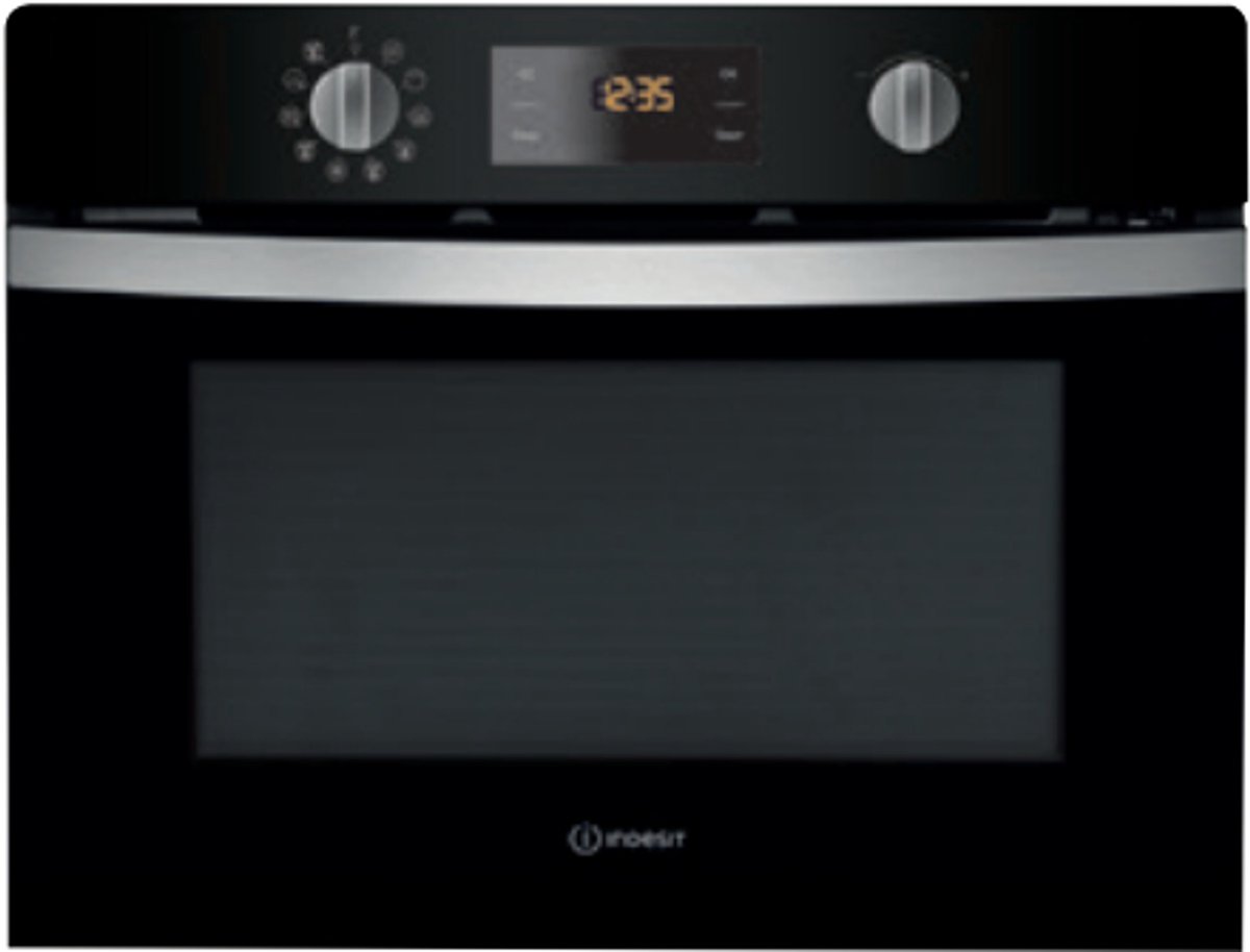 Indesit inbouwmagnetron: kleur zwart
