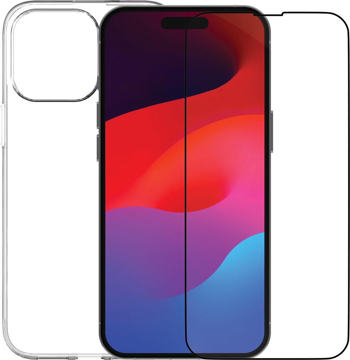 Dbramante1928 - 360 Protection Eco Bundle geschikt voor iPhone 15 Pro Max - transparant