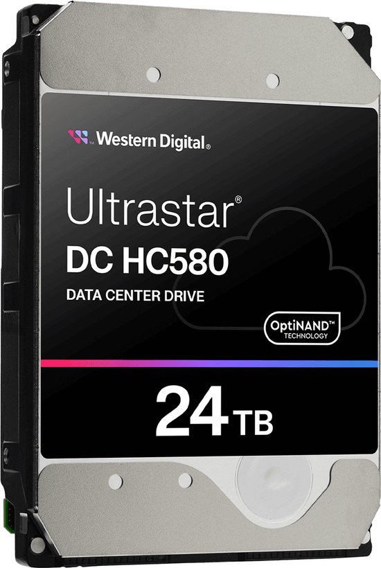 Western Digital Ultrastar DC HC580 interne harde schijf 24 TB 7200 RPM 512 MB 3.5" SAS — afbeelding 2