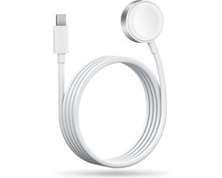 Otronica Draadloze Lader Geschikt voor Apple Watch Oplader - Snel Lader (Type C) Geschikt voor Apple Watch 1 / 2 / 3 / 4 / 5 / 6 / 7 / 8 / 9 / SE / Ultra - USB C Oplaadkabel (1 meter) - Wit