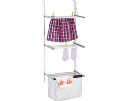 droogrek deur - inklapbaar - 3,8 m drooglengte - met waszak - douchewand