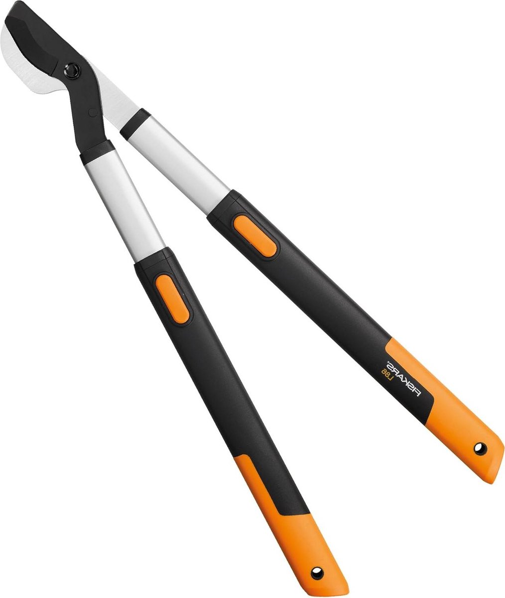 Telescopische bypass takkenschaar snoeischaar voor jong hout antikleeflaag gehard precisiestaal lengte handgrepen 66 90 cm zwart oranje SmartFit L86 1013564