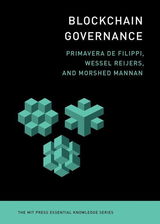 The MIT Press Essential Knowledge series - Blockchain Govern ... - cover