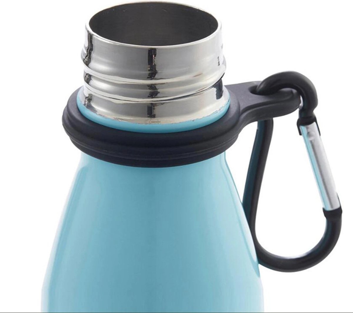 Flessenhouder Met Karabijnhaak / Hanger Voor Aan Je Broek Voor Drinkfles Siliconen Rvs Survival Wandelen