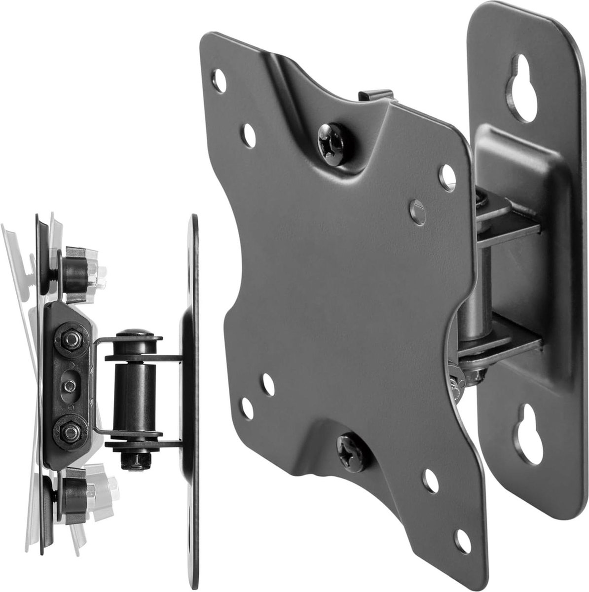 Muurbeugel draaibaar kantelbaar voor 13-27 inch beeldscherm VESA 75 x 75 100x100 mm Tv beugel draaibaar