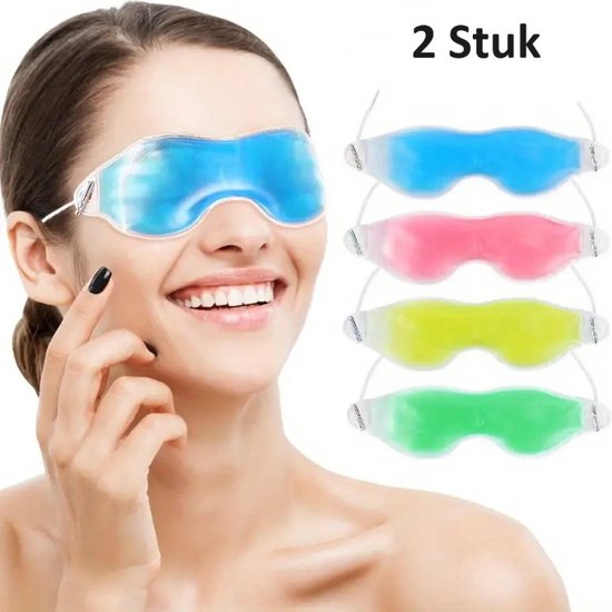 Foto: 2 stuks gelmasker i oog gelmasker i gelmasker voor ogen i oogmasker i koelmasker i oogvermoeidheid verlichting i anti wallen i koelmasker i kleur willekeurig