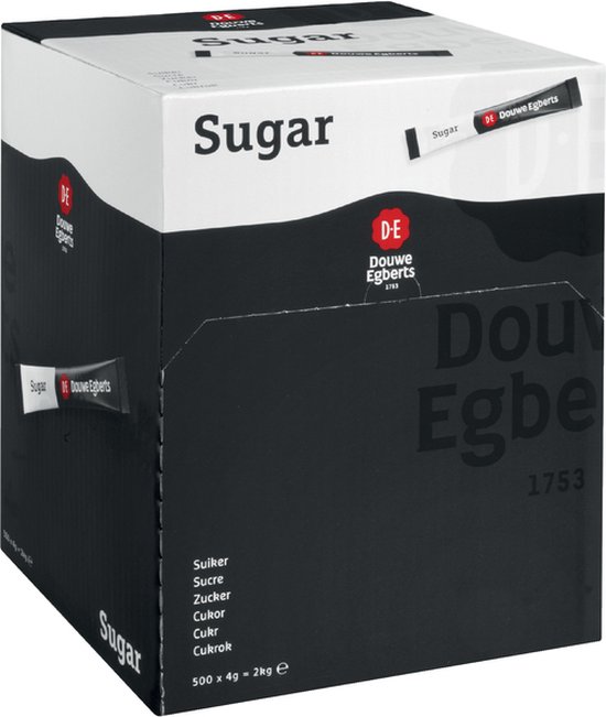 Foto: Douwe egberts suikersticks 4 g doos van 500 stuks