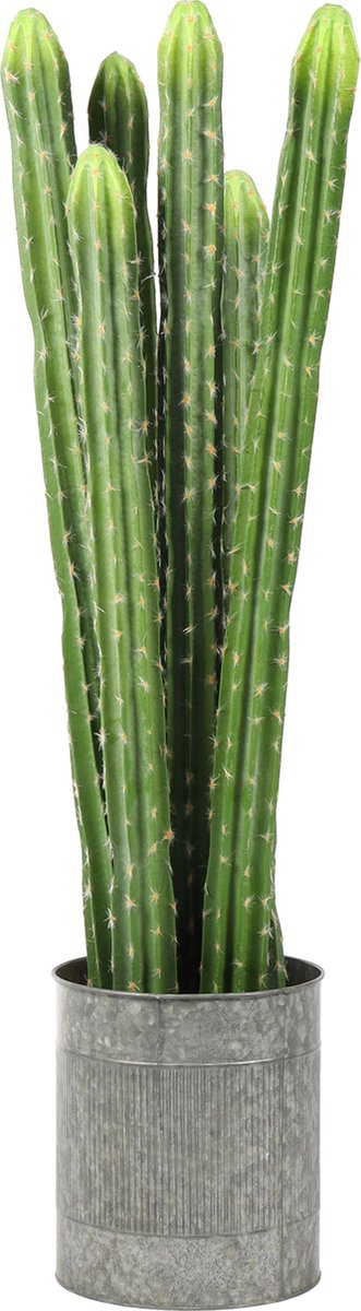 Kunstpalm Kunstcactus Arizona | 96cm - Kunst Cactus - Woestijn nep cactus - Kunstplant cactus - Kunst Cactus in pot - Nep Cactus Lichtgroen