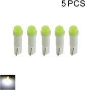 T5 LED-autolampen 12V 10-pack Snelheidsmeterlampen Dashboardverlichting Schroefdopvoet Instrumentenverlichting