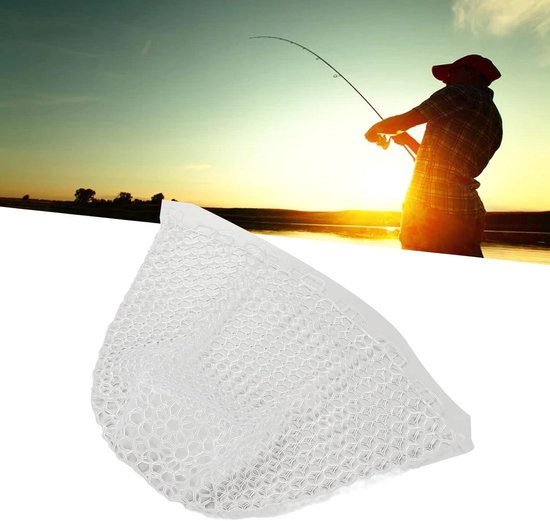 Doorzichtig Rubberen Vervangende Nettas - 55cm/21.7" Diepte Voor Vliegvissen Schepnet van SF — afbeelding 2