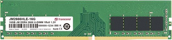 JetRam DDR4-2666 U-DIMM 16GB - 16 GB - 1 x 8 GB - DDR4 - 2666 MHz