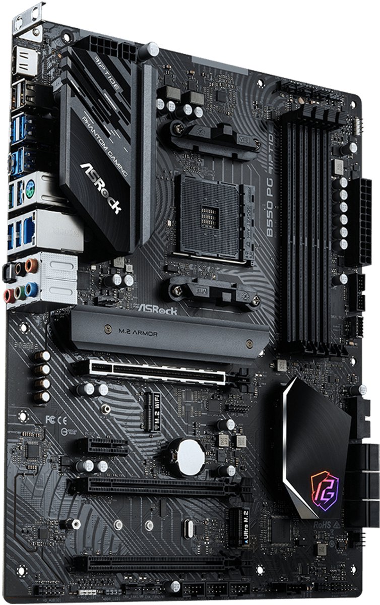 ASRock B550 PG Riptide - Moederbord - ATX - AM4 Socket - B550