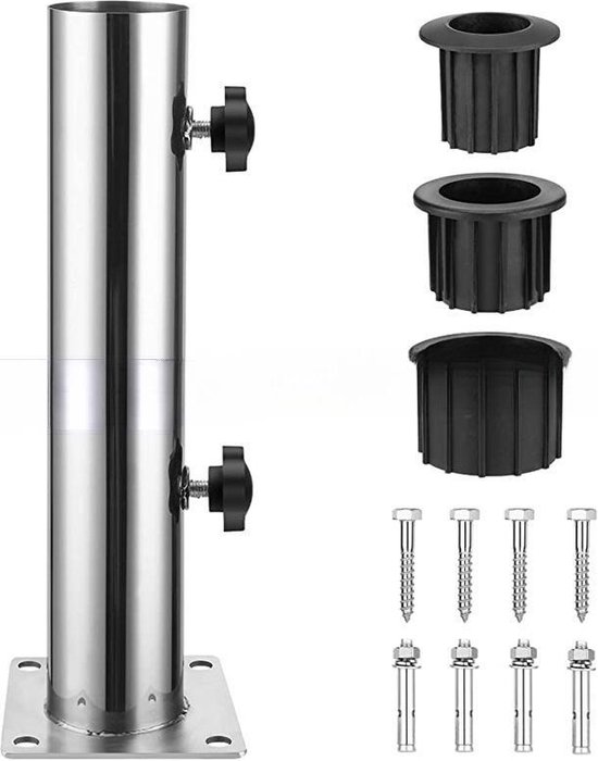 Beach Umbrella, Sand Anchor, Multifunctional Safe Umbrella Holder, Stand with 5 Spiral Screws for Beach, Lawn, Water Park