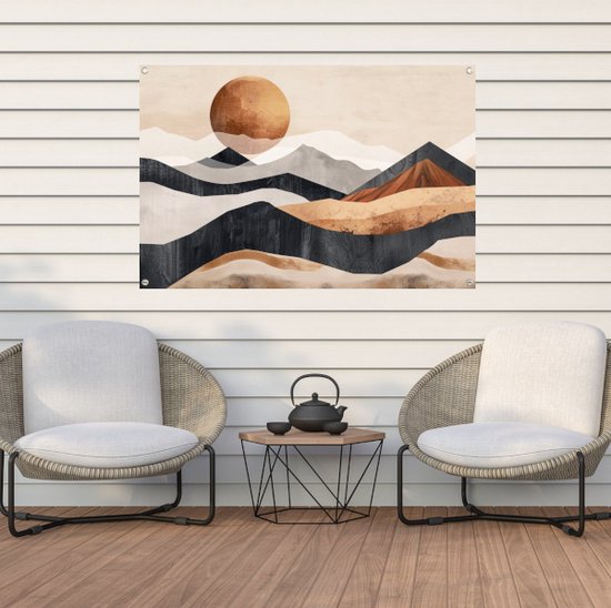 Affiche Berg - Affiches Art Deco - Posters de jardin Salon - Jardin - Accessoires de Jardin - Décoration de jardin décoration murale affiche de jardin 90x60 cm