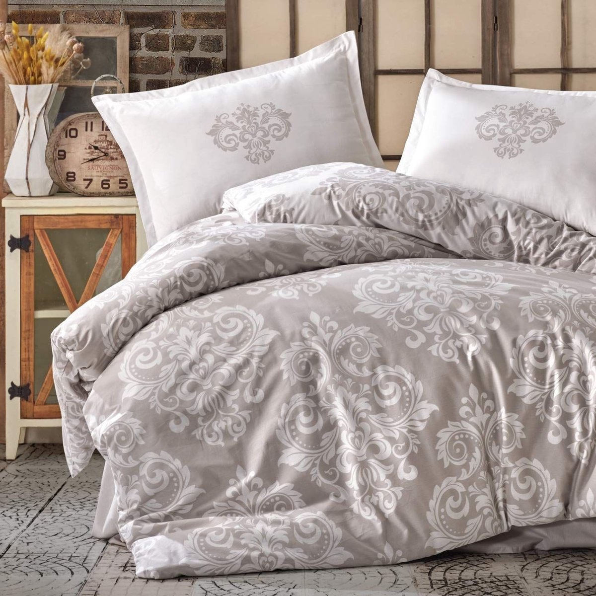 Decoware dekbedovertrek Sade - Zand - Katoen (TC144) - Tweepersoons - 200x220 + 2st. 60x70 cm