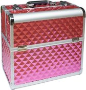 Luxe Make up Koffer - Make up Set - Make up Koffer Meisjes en Vrouwen - Organizer - Roze Diamanten