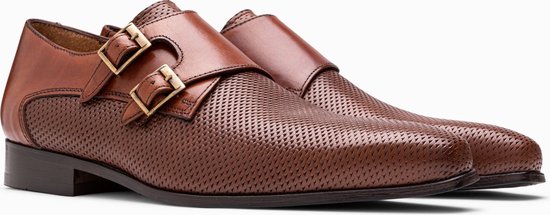 Paulo Bellini Ferrara Heren Gespschoenen Cognac