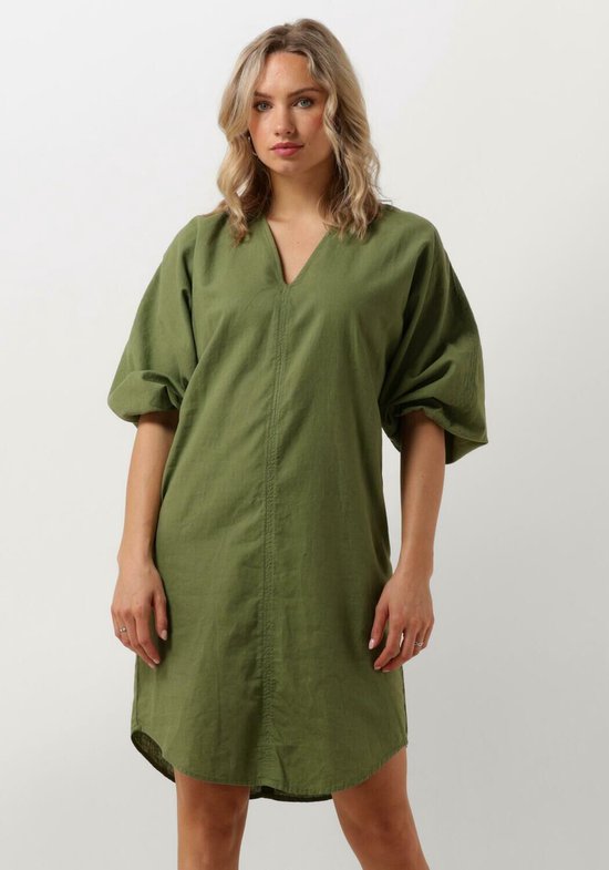 Penn & Ink Dames Mini Jurk Dress Groen - Maat 40