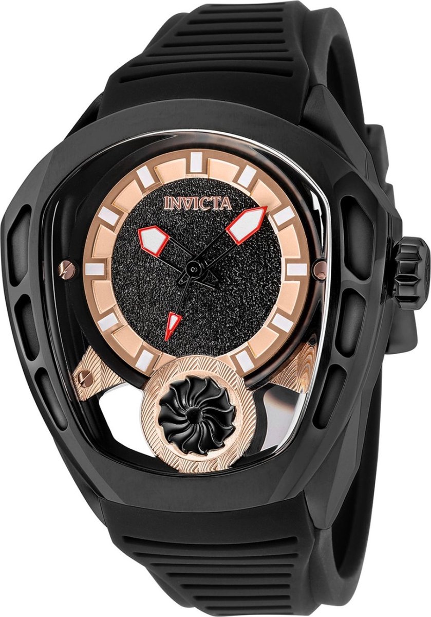 Invicta Akula 35445 Heren Horloge - Waterdicht - Analoog - Automatisch Uurwerk - Roestvrij Staal met rosegouden Wijzerplaat - 49mm