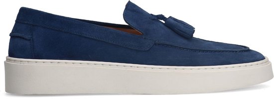 Manfield - Heren - suède loafers met kwastjes