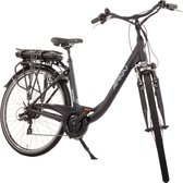 Bol.com AMIGO E-Altura D2 Elektrische Fiets - E-bike 28 Inch - 49 cm - 7 Versnellingen - V-Brakes - 468Wh Accu - Matzwart aanbieding