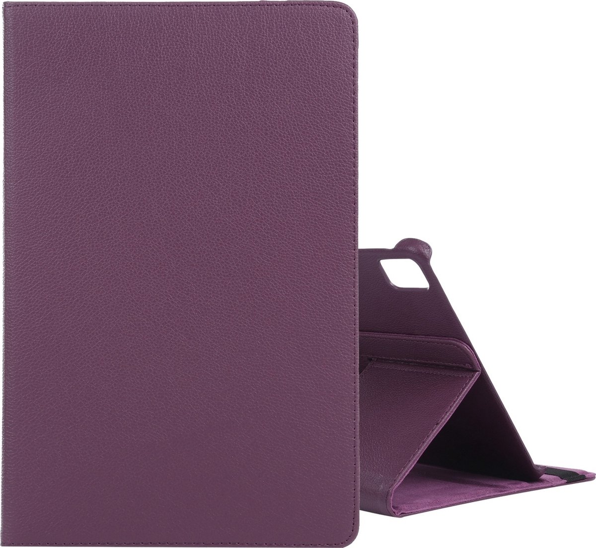Mobigear Tablethoes geschikt voor Apple iPad Air 11 Inch (2024) Hoes | Mobigear DuoStand Draaibare Bookcase - Paars