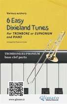 6 Easy Dixieland Tunes - Trombone/Euph & Piano 1 - Trombone or Euphonium & Piano "6 Easy Dixieland Tunes" solo bass clef parts