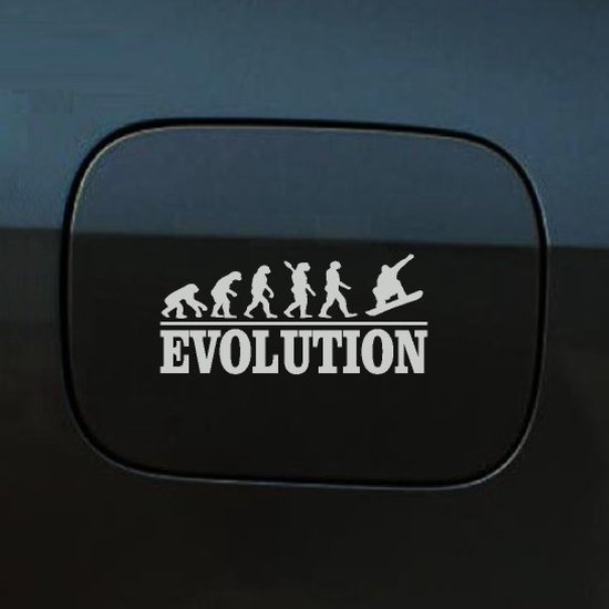 Autocollant pour pare-chocs - Evolution Snowboard - 20x9,3 - Grijs Clair