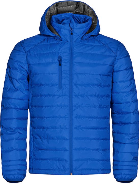 Clique imitatie dons gevoerde jas met capuchon Hudson Heren Kobalt - Maat XL