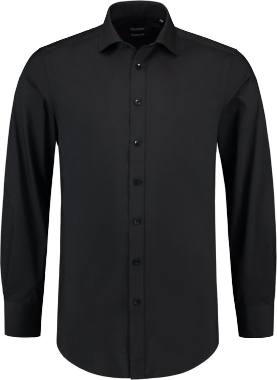 Tricorp 705008 Chemise Slim Fit Stretch Zwart taille 41/5