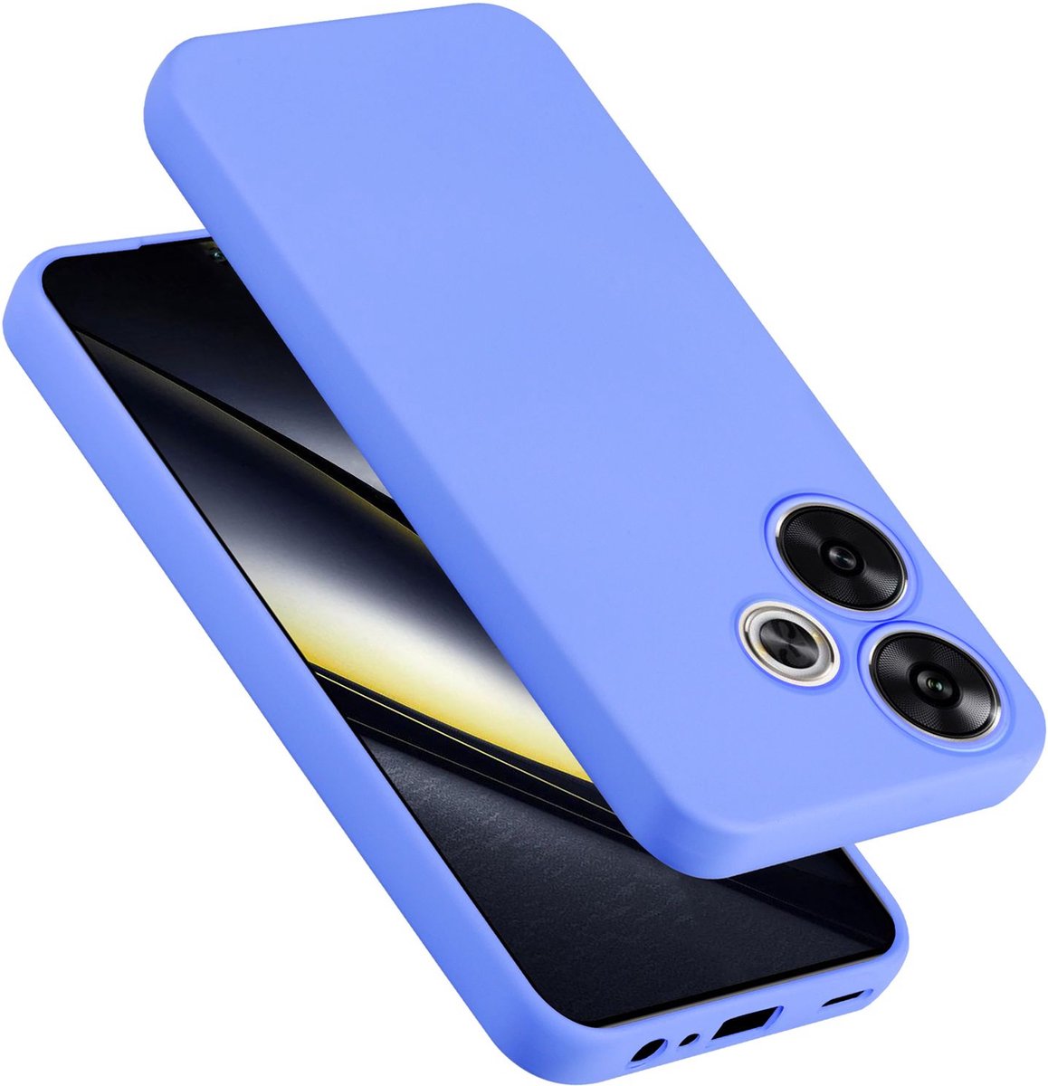Cadorabo Hoesje geschikt voor Xiaomi Poco F6 in LIQUID LICHT PAARS - Beschermhoes gemaakt van flexibel TPU silicone Case Cover