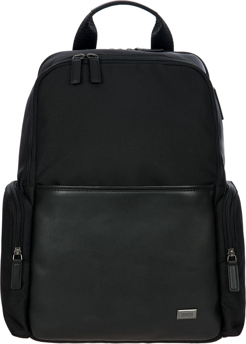 BRIC'S Laptop rugzak Rugzak met laptopvak Monza Backpack Black / Black Zwart