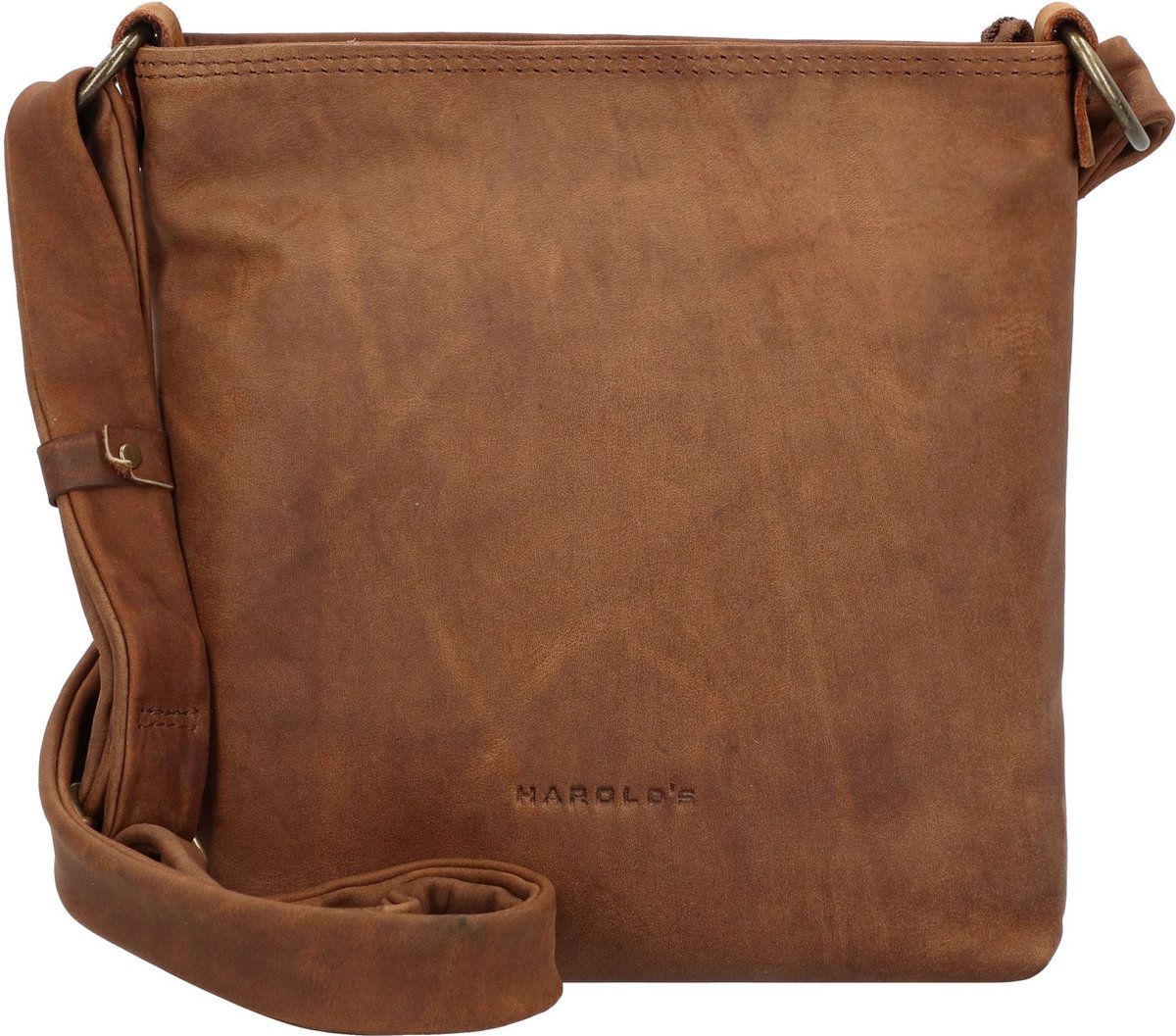 HAROLD'S Leren Schoudertas Antic Crossbag Nature Bruine