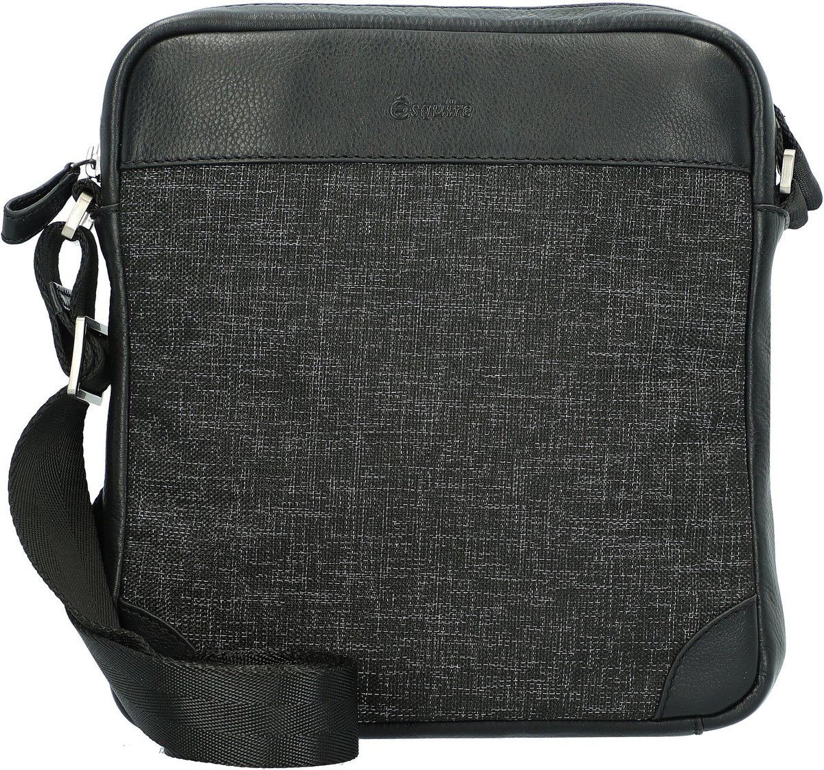 Esquire Schoudertas Recycled Life Crossbody Bag Anthracite Antraciet