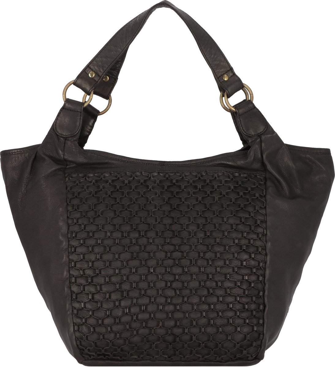 Greenland Nature Femi & Nine Leren Schoudertas 38 cm - Dames - black