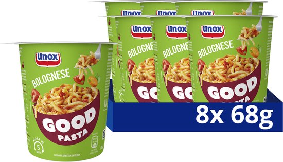 Unox Good Pasta - Bolognese - 8 x 68 g - Voordeelverpakking