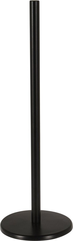 Porte-rouleau WC Zwart Mat - Acier inoxydable - 47 cm x 15 cm