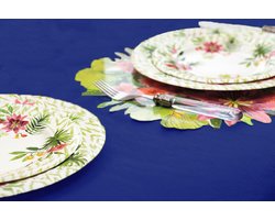 Givi Italia Tafelkleed op rol - papier - navy blauw - rechthoekig - 120cm x 5m - Feest/bruiloft tafelkleden
