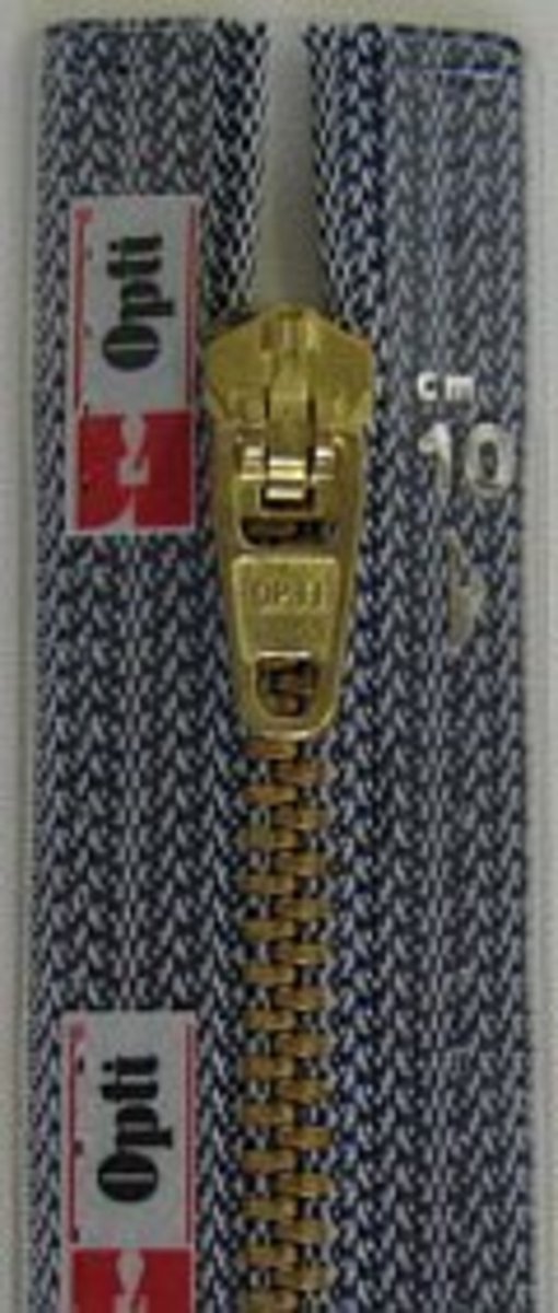 Opti M40 flatlock Rits goud