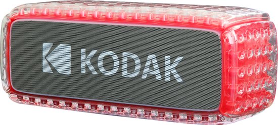 Kodak PWS-2237 - Luidspreker - voor draagbaar gebruik - draadloos - Bluetooth - 8 Watt - rood