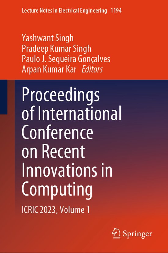 Lecture Notes in Electrical Engineering1194- Proceedings of  ... - cover
