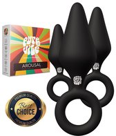 PureVibe® Arousal Buttplug Set met 3 verschillende groottes - Voor Mannen & Vrouwen - Sex Toys - Seksspeeltjes - Buttplugs - Butt plug - Anal Plug